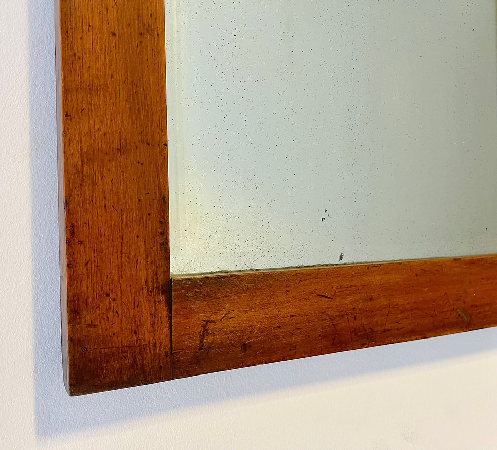 Miniatura: Vintage Arts and Crafts Mirror Wooden Frame