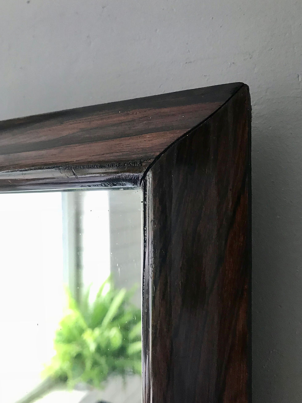 Miniature : Antique Wall Mirror Rosewood Small #813