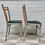 Miniature : Pair of Vintage Kitchen Dining Chairs with Vinyl Seats left