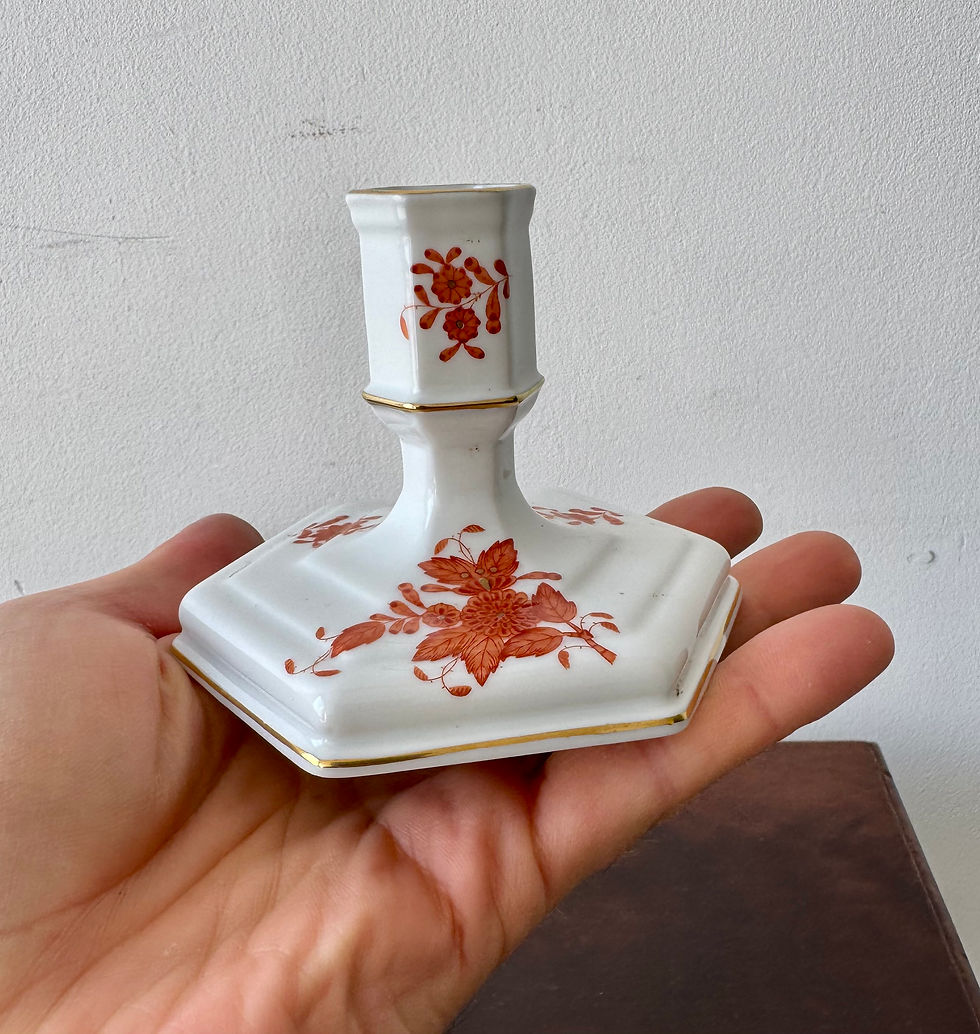 Miniatura: Porcelain Candlestick Orange by Herend