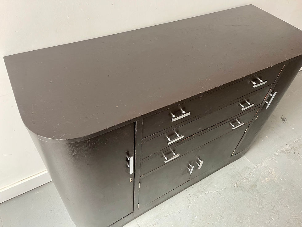 Miniatura: Art Deco Sideboard Drinks Cabinet in Black