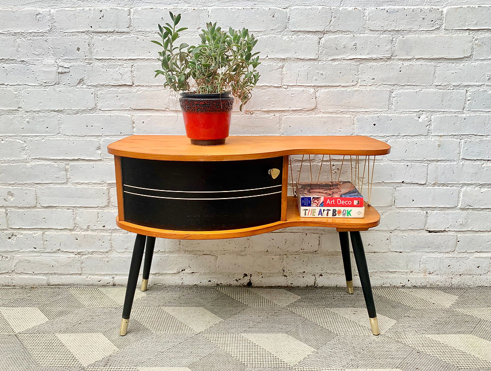 Miniatura: Vintage Side Telephone Table #D478