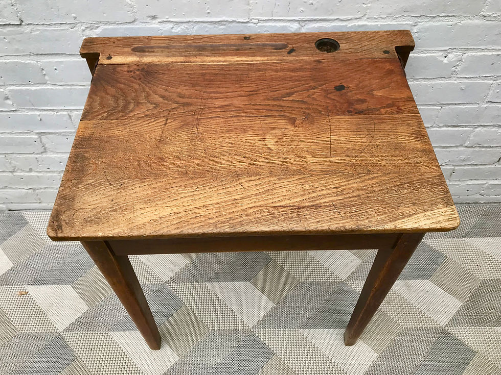 Miniatura: Old School Desk Kids Wooden #606