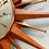 Miniature : Vintage Metamec Starburst Wall Clock Teak Copper #964