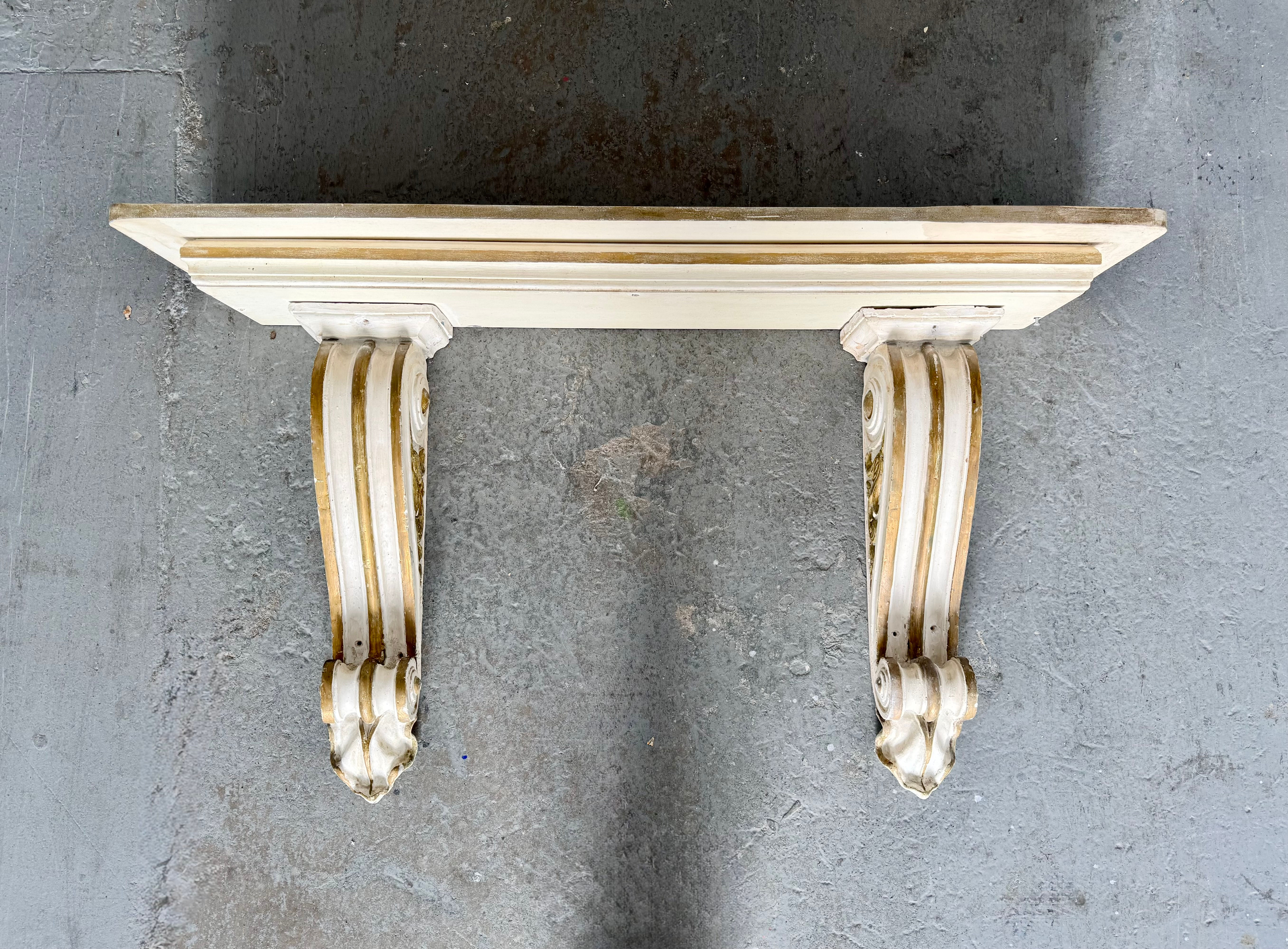 Vintage Large Corbel Bracket Shelf front