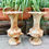 Miniatura: Pair of Vintage Cast Iron Urns #D143