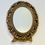 Miniatura: Vintage Oval Mirror with Carved Gold Frame