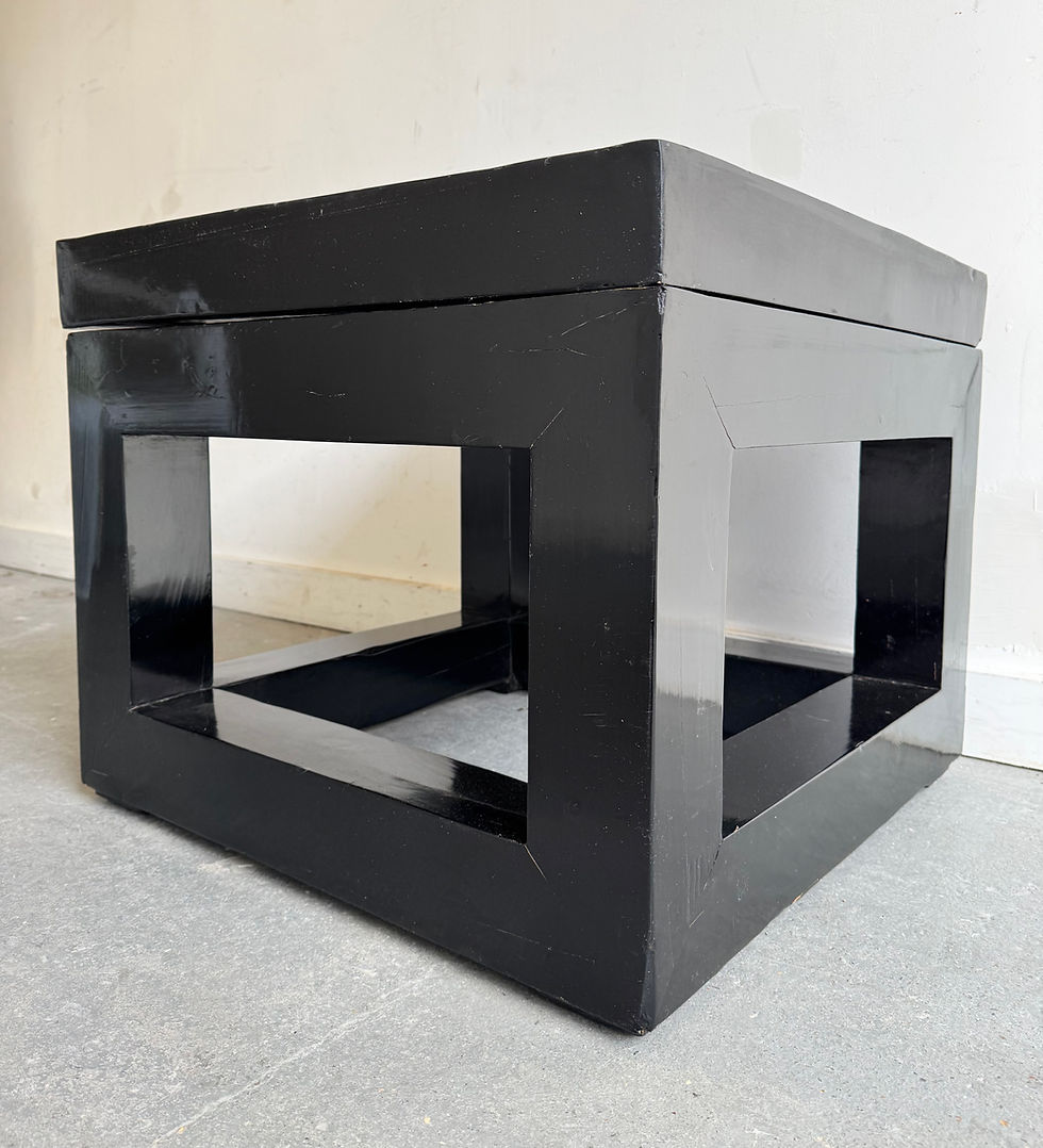 Thumbnail: Large Square Black Coffee Table