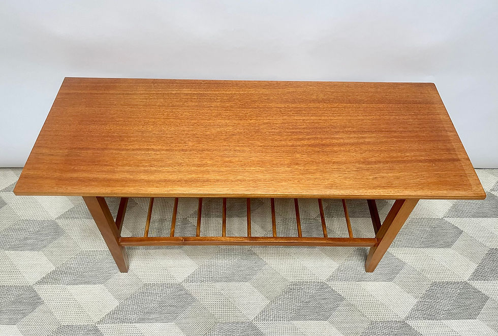 Miniatura: Vintage Teak Coffee Table with Shelf