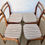 Miniature : MID CENTURY DINING CHAIRS x 4