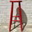 Miniatura: Vintage Wooden Bar Stool Elm Red #733