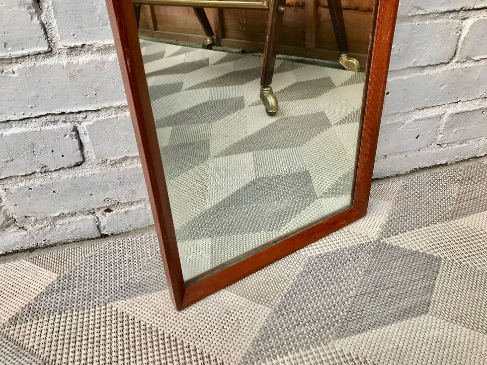 Miniature : Vintage Rectangular Wall Mirror #553