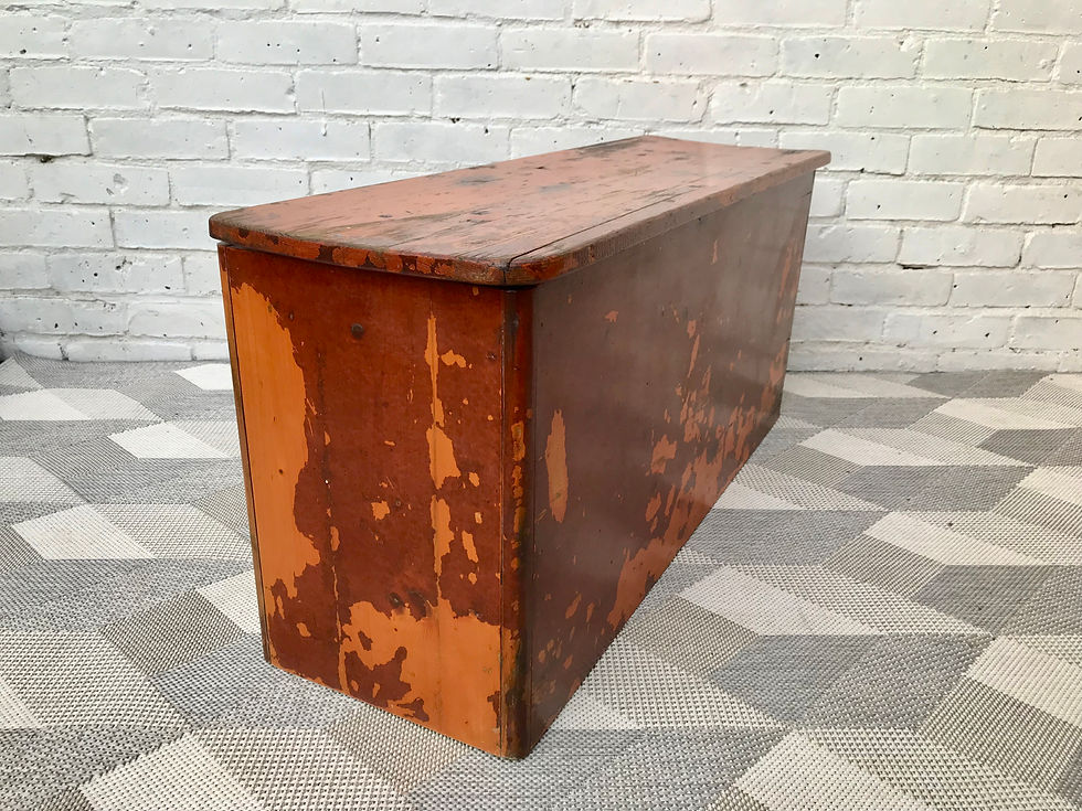 Miniatura: Vintage Wooden Storage Chest Box #404