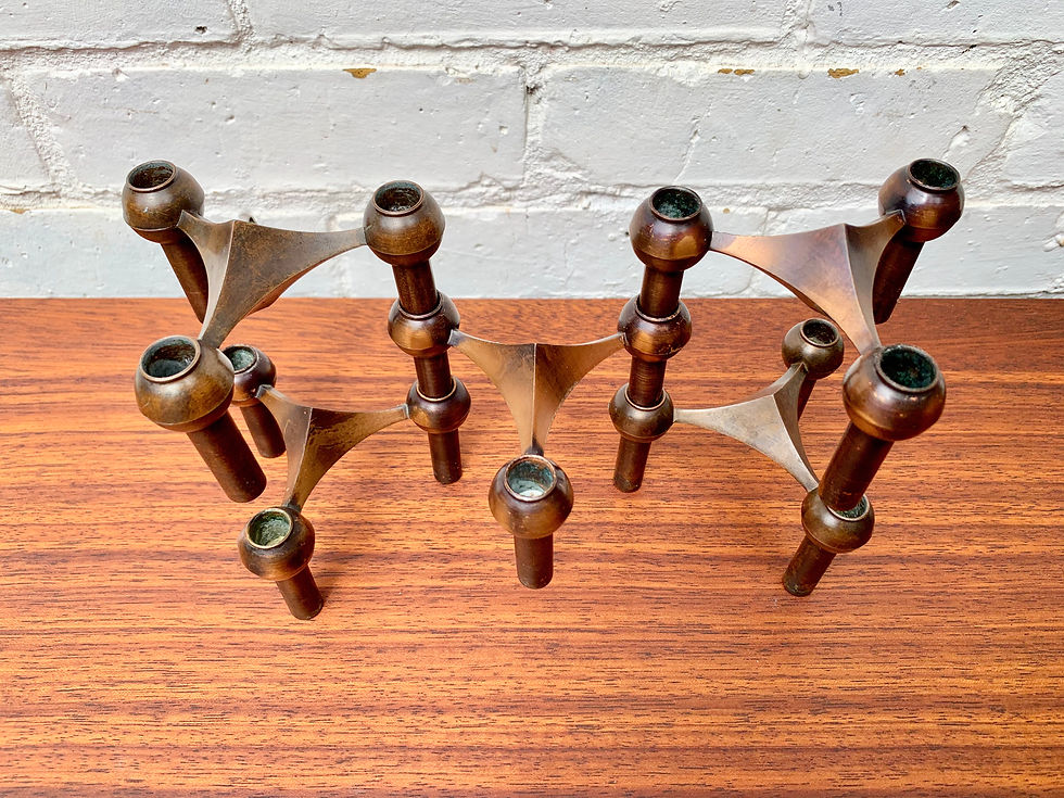 Miniature : Vintage Nagel Modular Candle Stick Holders edge