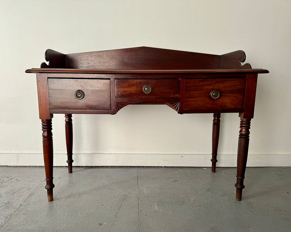 Victorian Mahogany Dressing Table with Drawers front