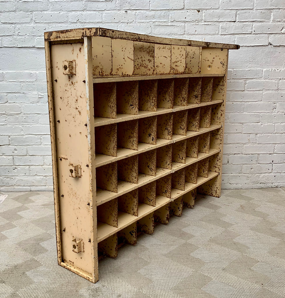 Miniature : Vintage Pigeon Holes Cabinet Haberdashery #D10