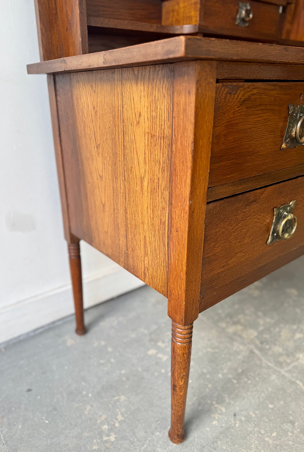 Thumbnail: Arts and Crafts Dressing Table with Mirror