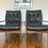 Miniature : Pair of Mid Century Retro Black Armchairs #408