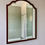 Miniature : Vintage Wall Mirror Wood Frame #D146