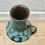 Miniatura: W GERMAN BLUE BLACK VASE