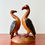 Miniature : Small Wooden African Bird Sculpture front