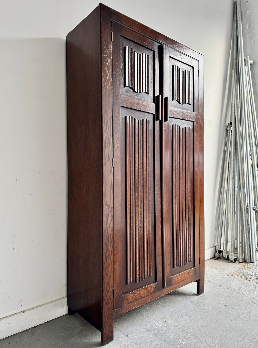 Thumbnail: Vintage Art Deco Style Single Wardrobe