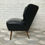 Miniature : Vintage Retro Cocktail Chair Black Vinyl #492