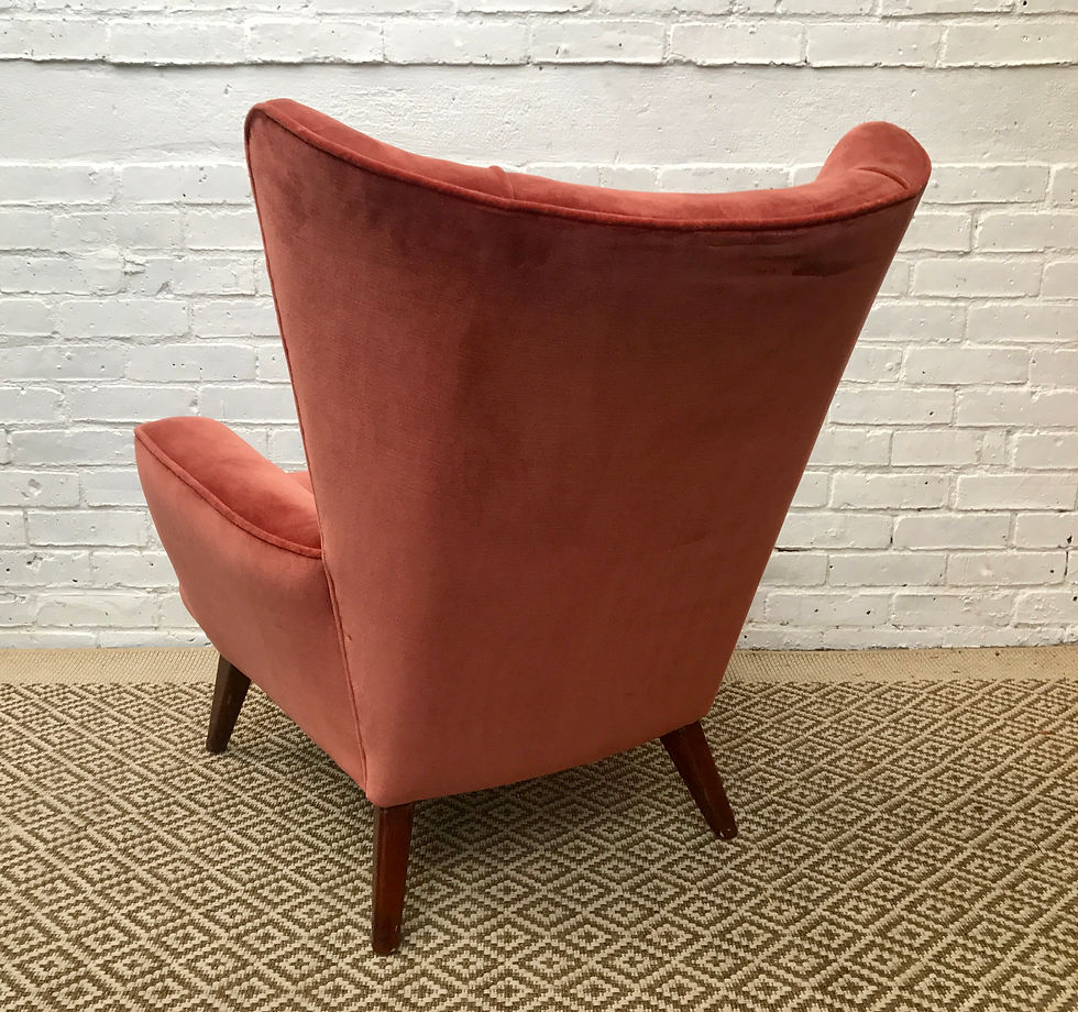 Miniatura: Wing Back Vintage Retro Armchair #351