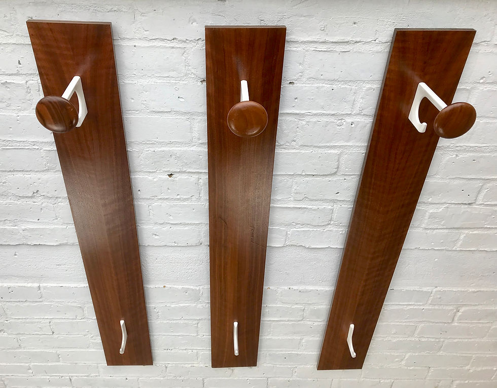 Miniatura: Vintage Mid Century Coat Hat Hooks German #684