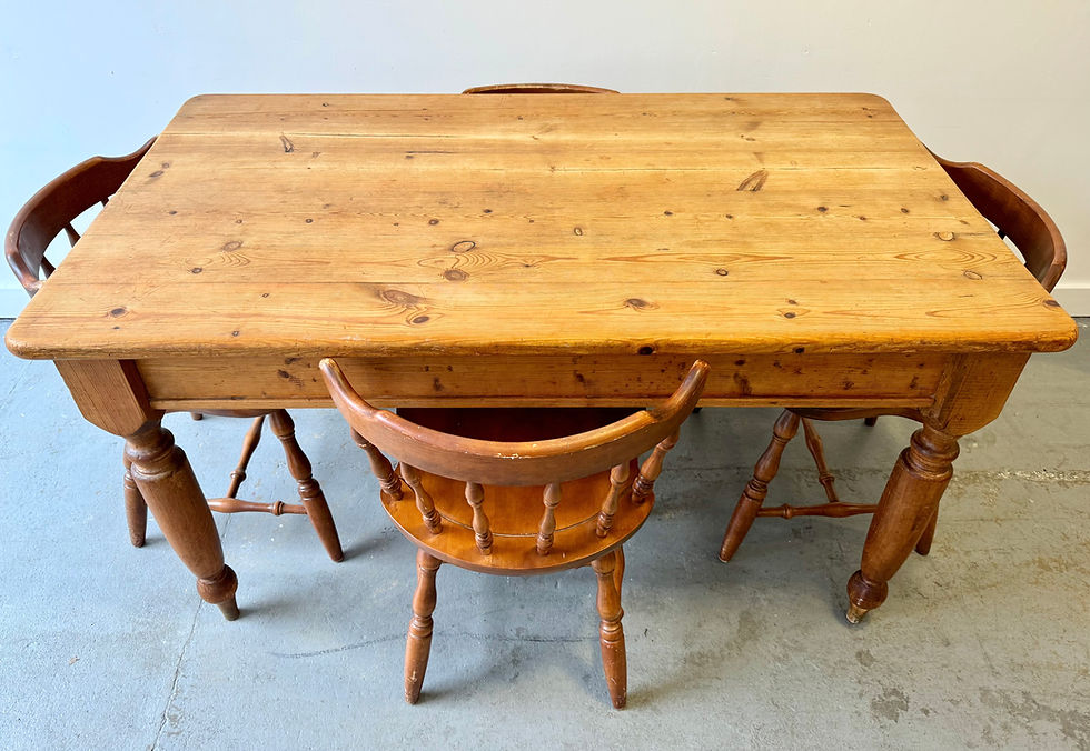 Thumbnail: Set of 4 Vintage Captains Dining Chairs