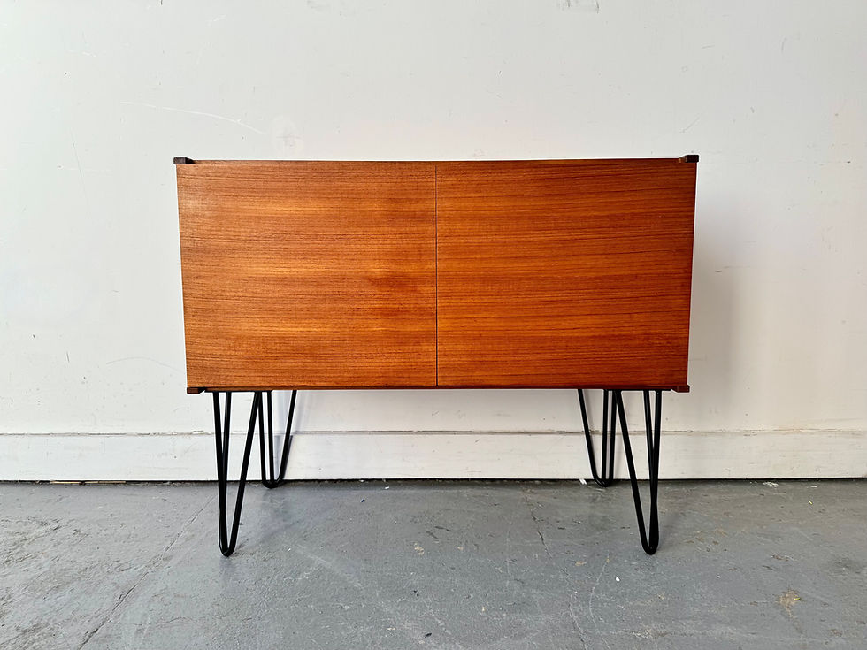 Vintage Small Teak Cabinet Sideboard