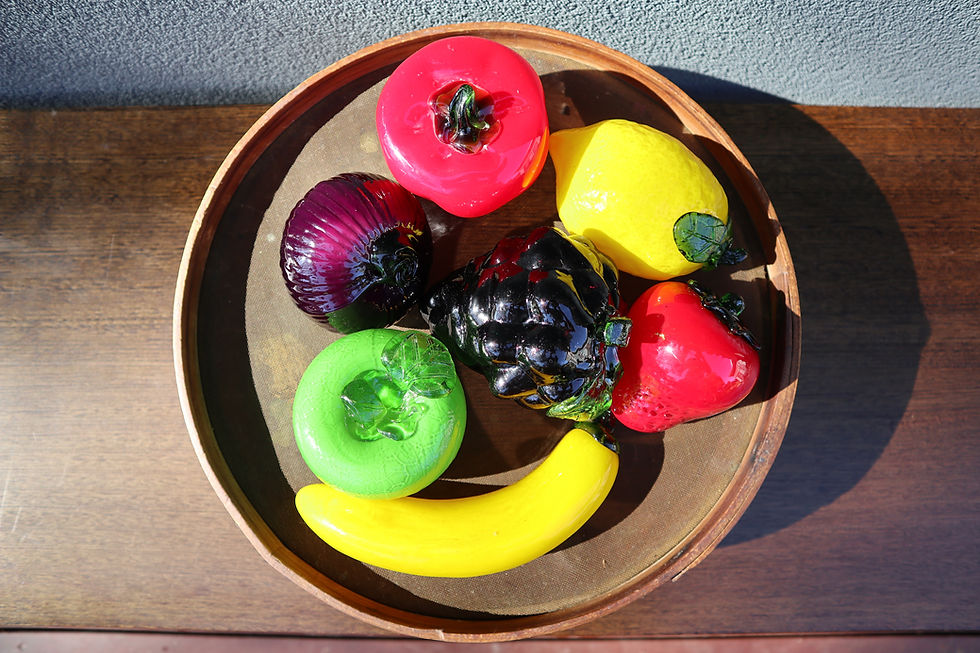 Miniature : Glass Fruit and Vegetable Ornaments #584