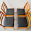 Thumbnail: Vintage Set of 4 Black Vinyl Dining Chairs
