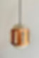 Vintage Copper and Clear Resin Pendant Light