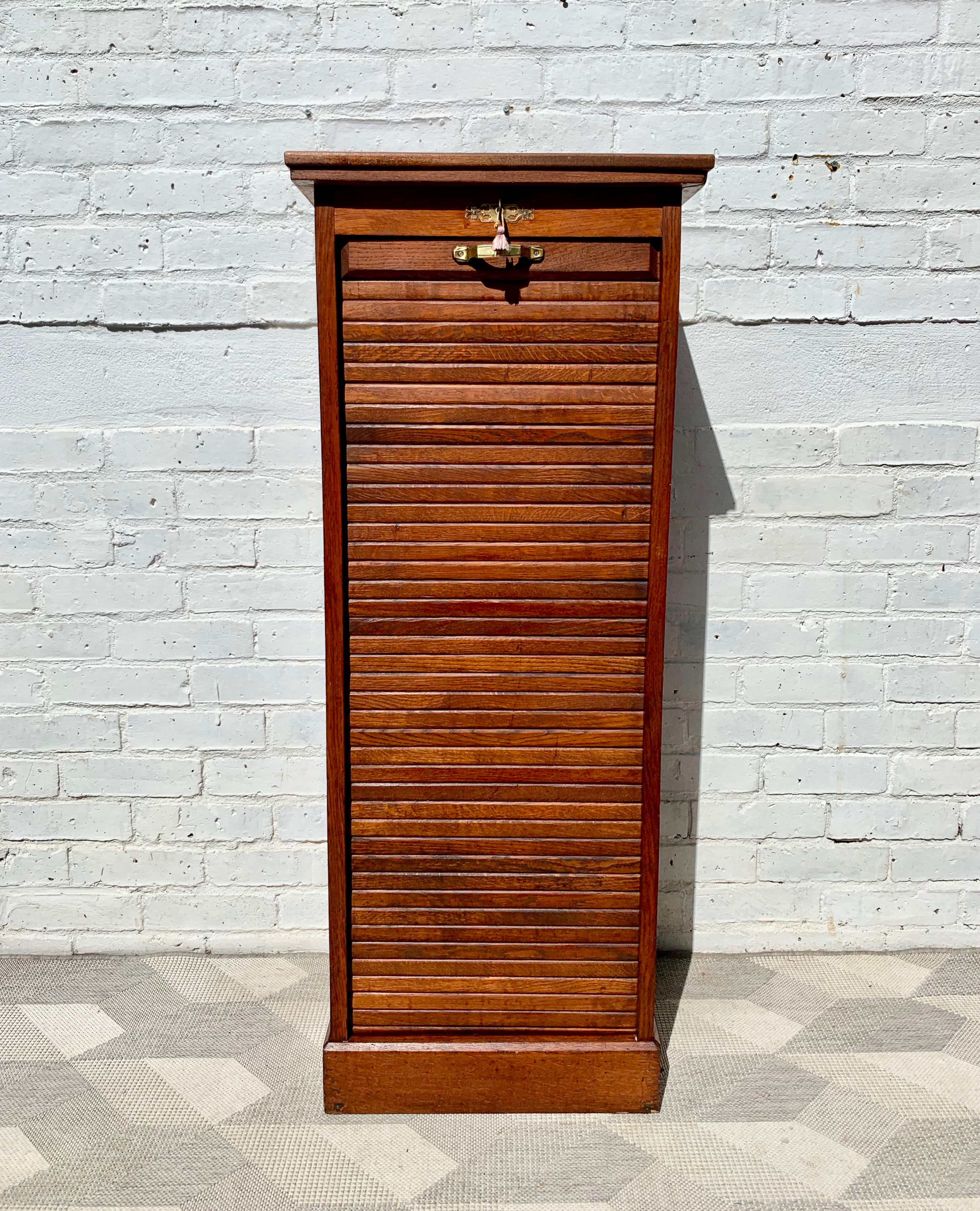 Vintage Filing Cabinet Tambour Haberdashery #D184