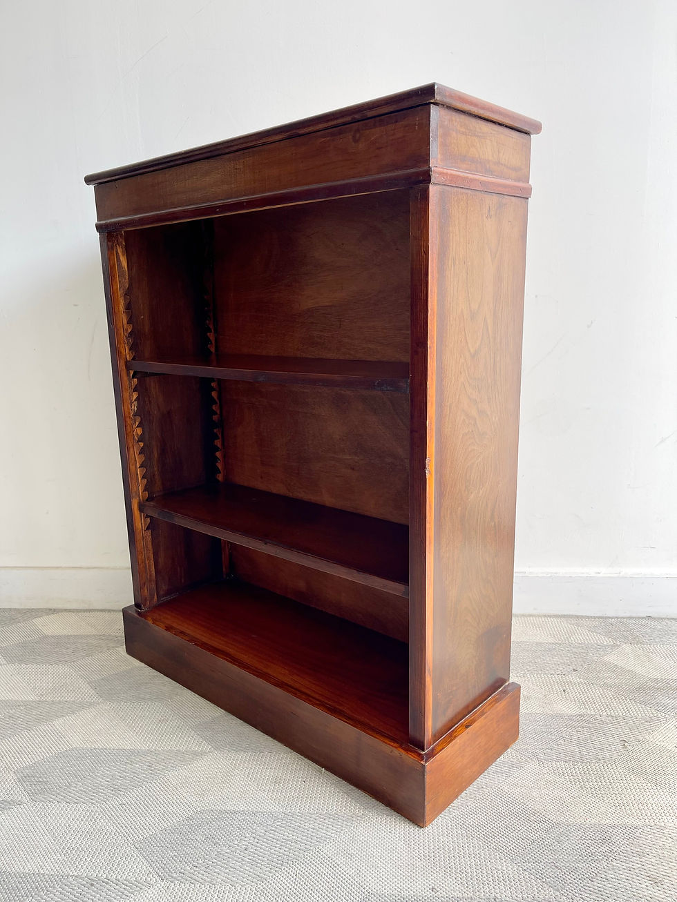 Miniatura: Vintage Wooden Open Bookshelf with Shelves