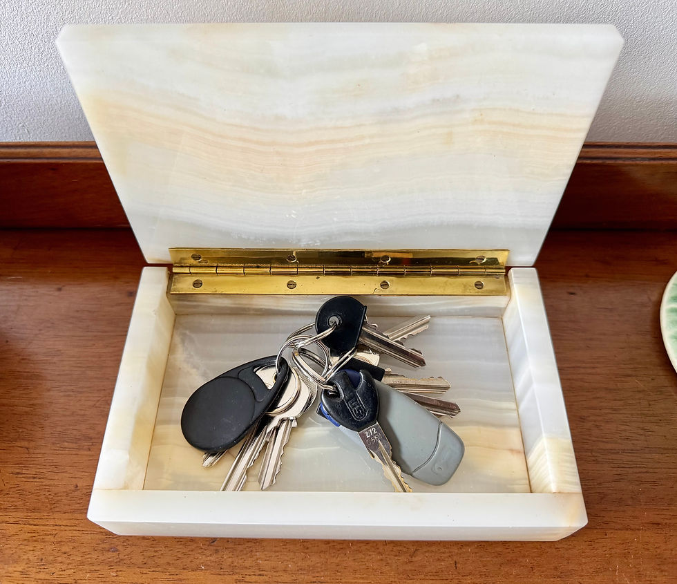 Miniature : Vintage Onyx Trinket Box