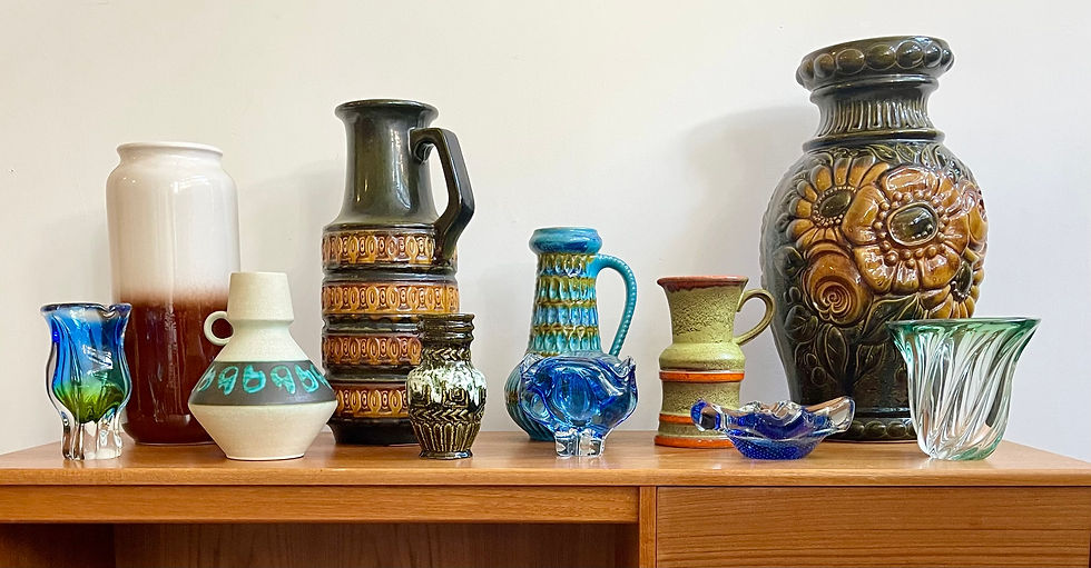 Miniature : Large Vintage West German Vase 429-45 Scheurich Keramik