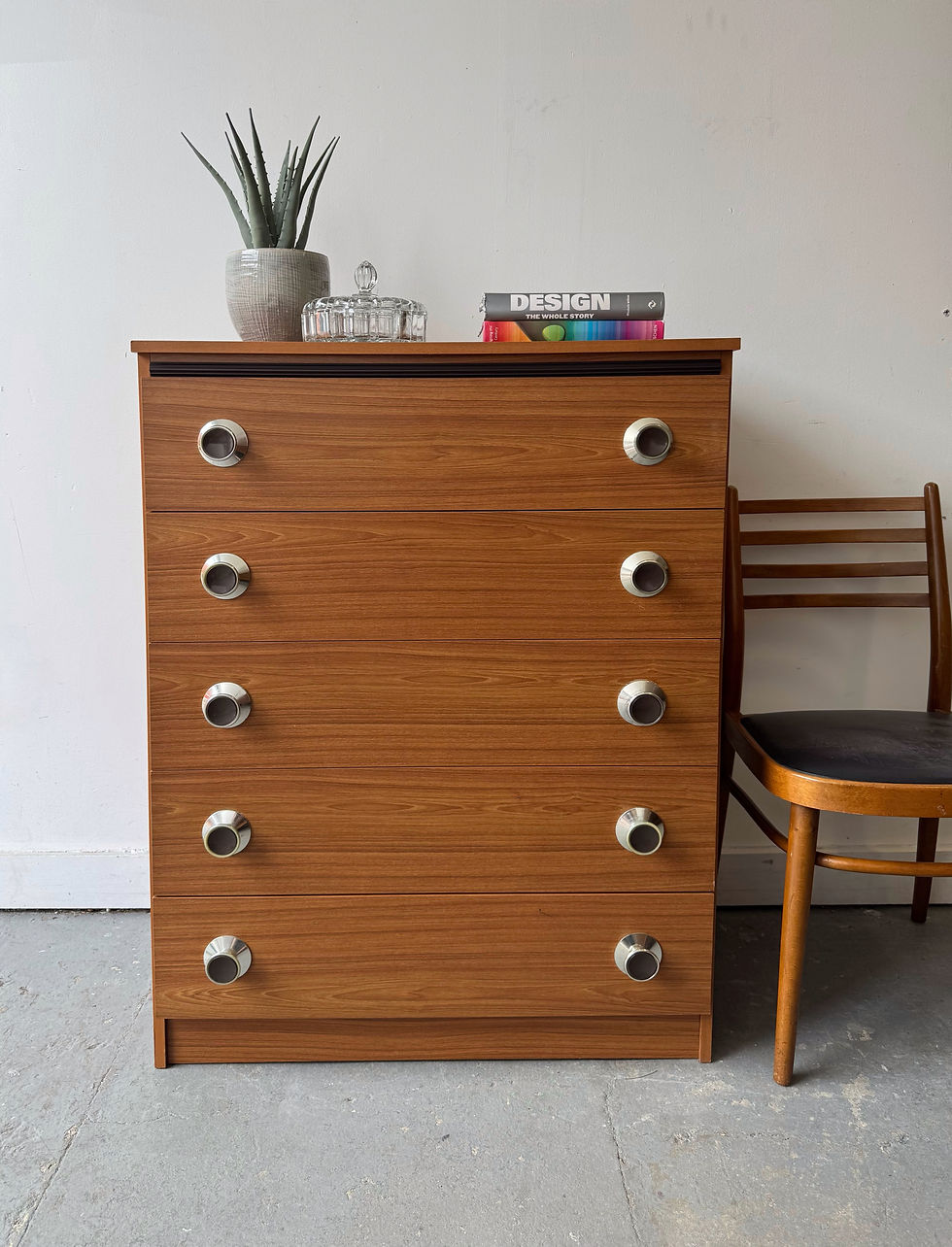 Vintage Chest of Drawers Tallboy styled