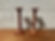 Vintage Wooden Candle Sticks Pair #807