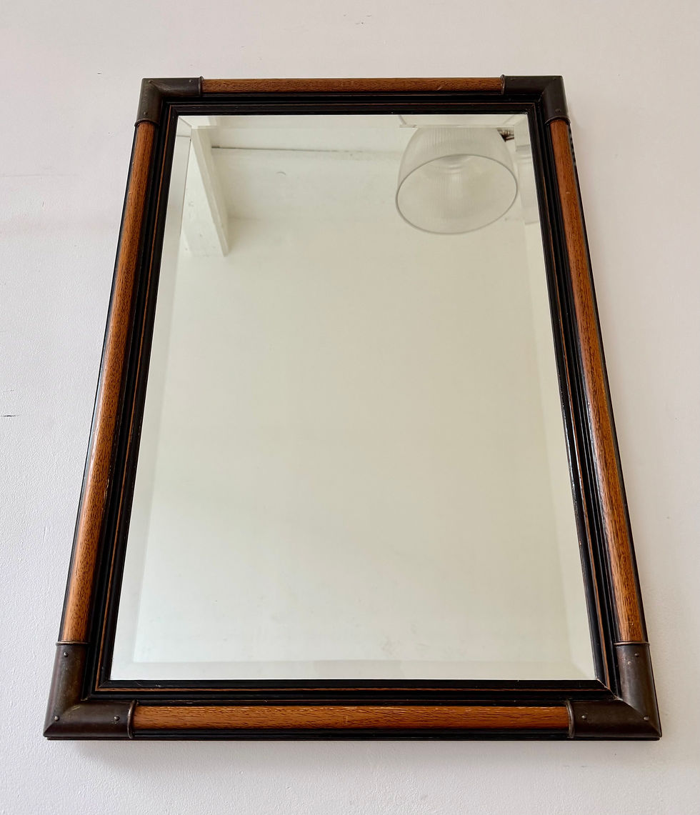 Miniatura: Vintage Bevelled Wall Mirror Campaign Style