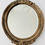 Miniature : Vintage Oval Mirror with Gold Frame