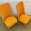 Miniatura: PAIR OF ORANGE COCKTAIL CHAIRS