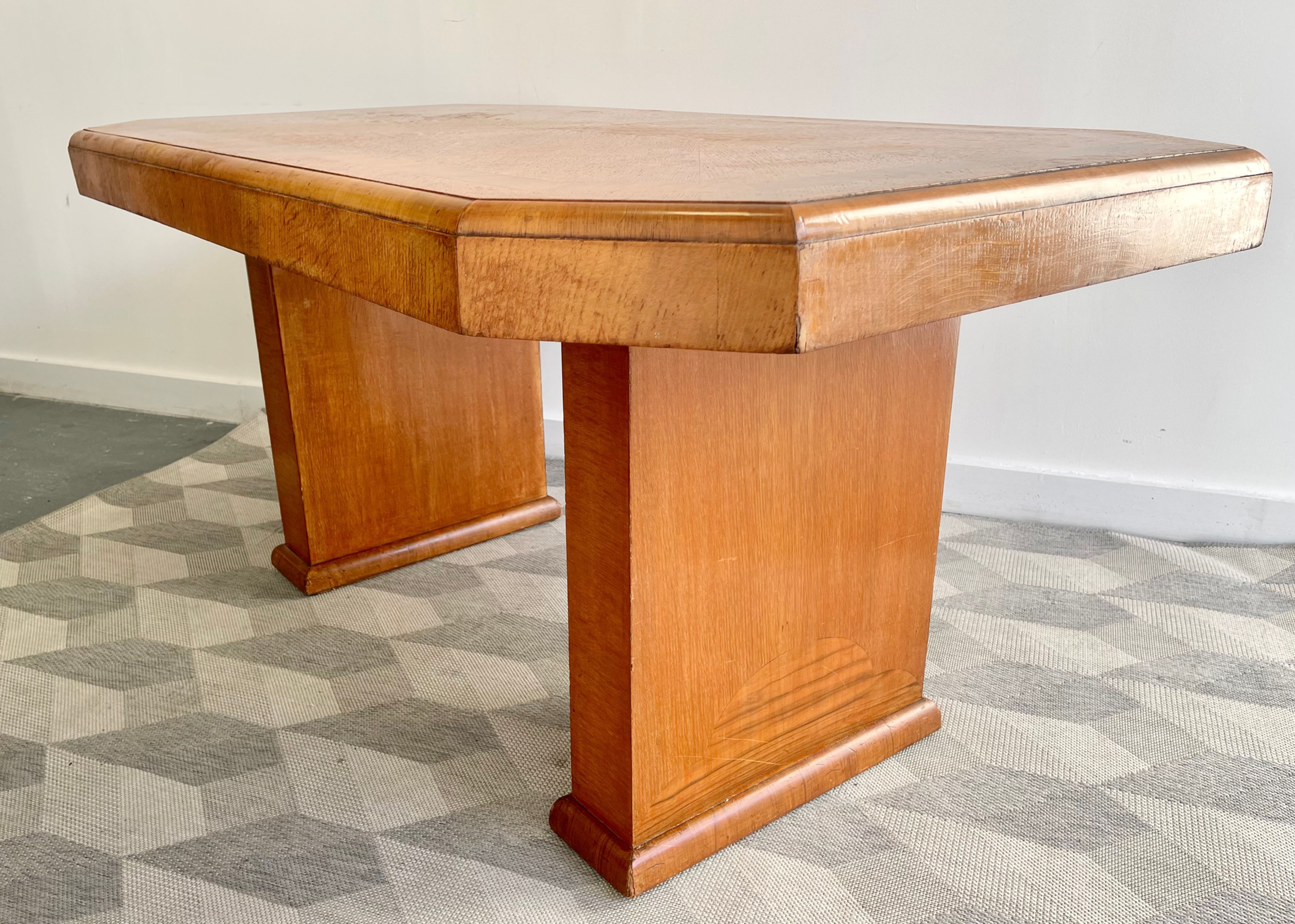 Vintage Art Deco Octagonal Dining Table