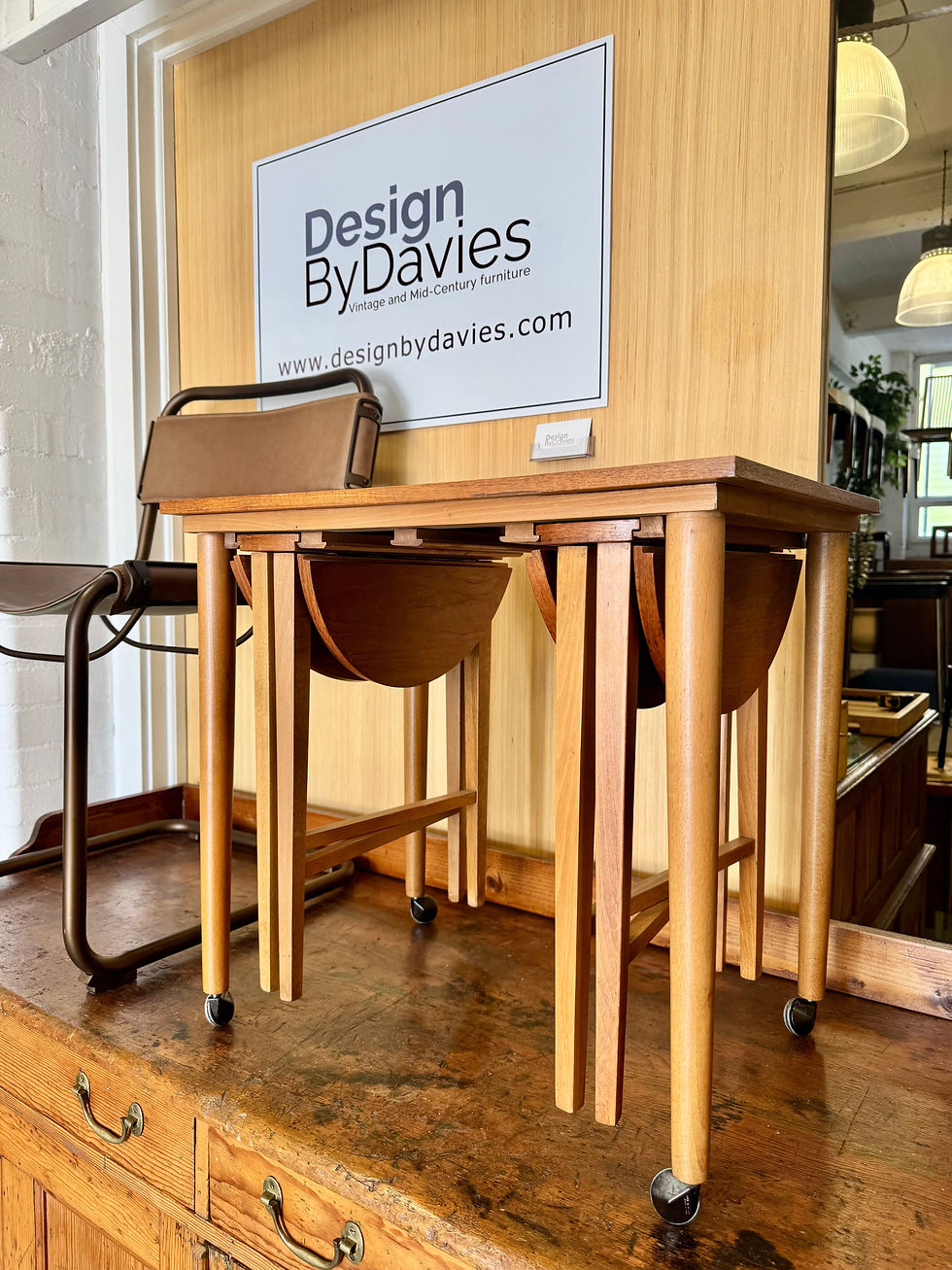 Thumbnail: Vintage Nesting Tables by Nový Domov outside studio