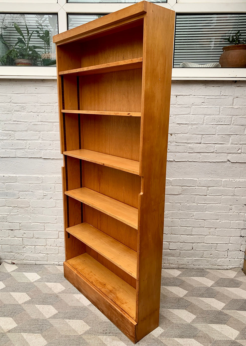 Miniatura: Vintage Bookcase Bookshelf Cabinet Shelving #976