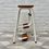 Miniature : Vintage Folding Step Stool Metal closed