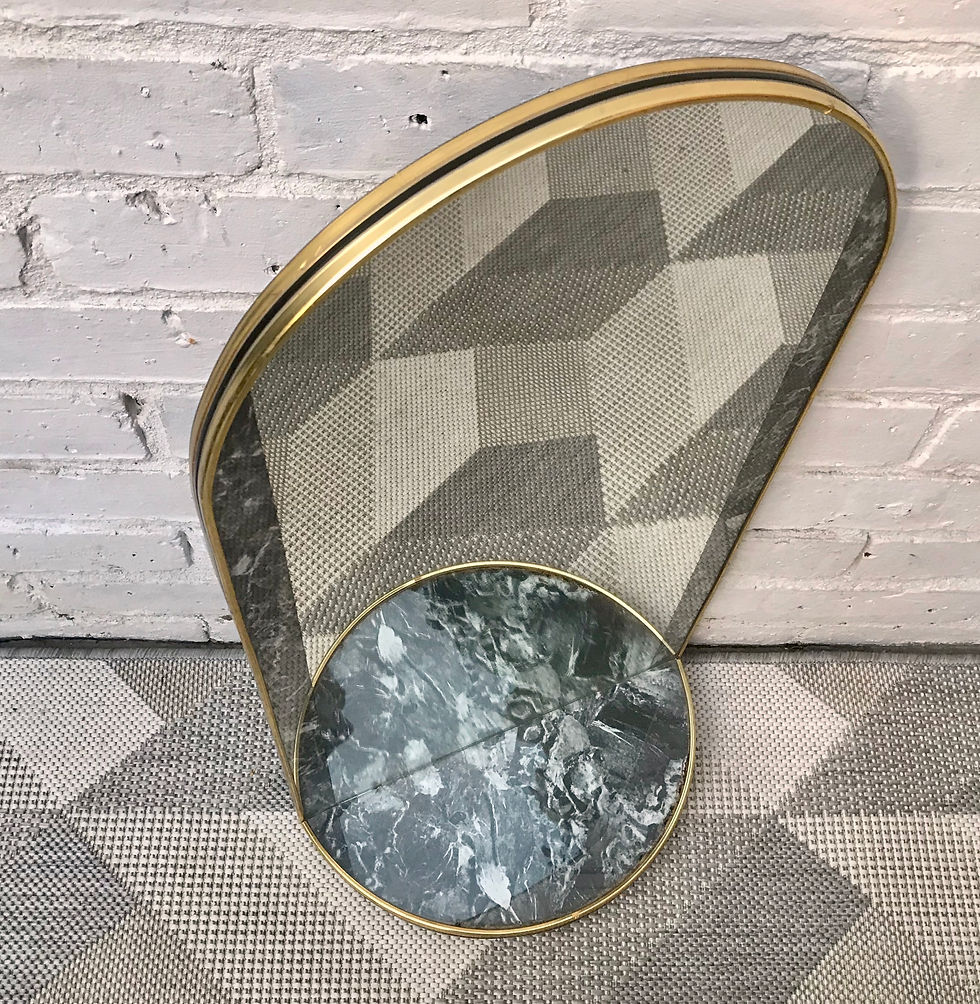Miniature : Vintage Retro Wall Mirror With Shelf #502