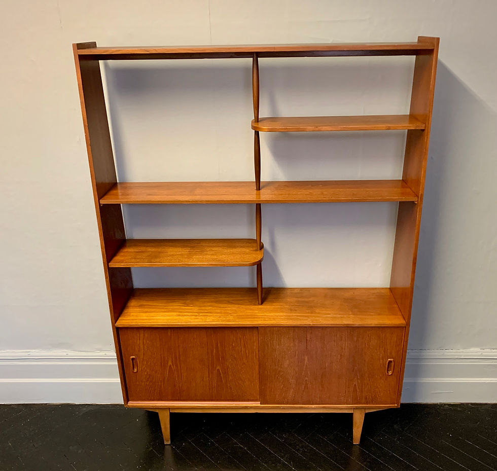 Thumbnail: Vintage Sideboard Highboard Shelves Teak #935