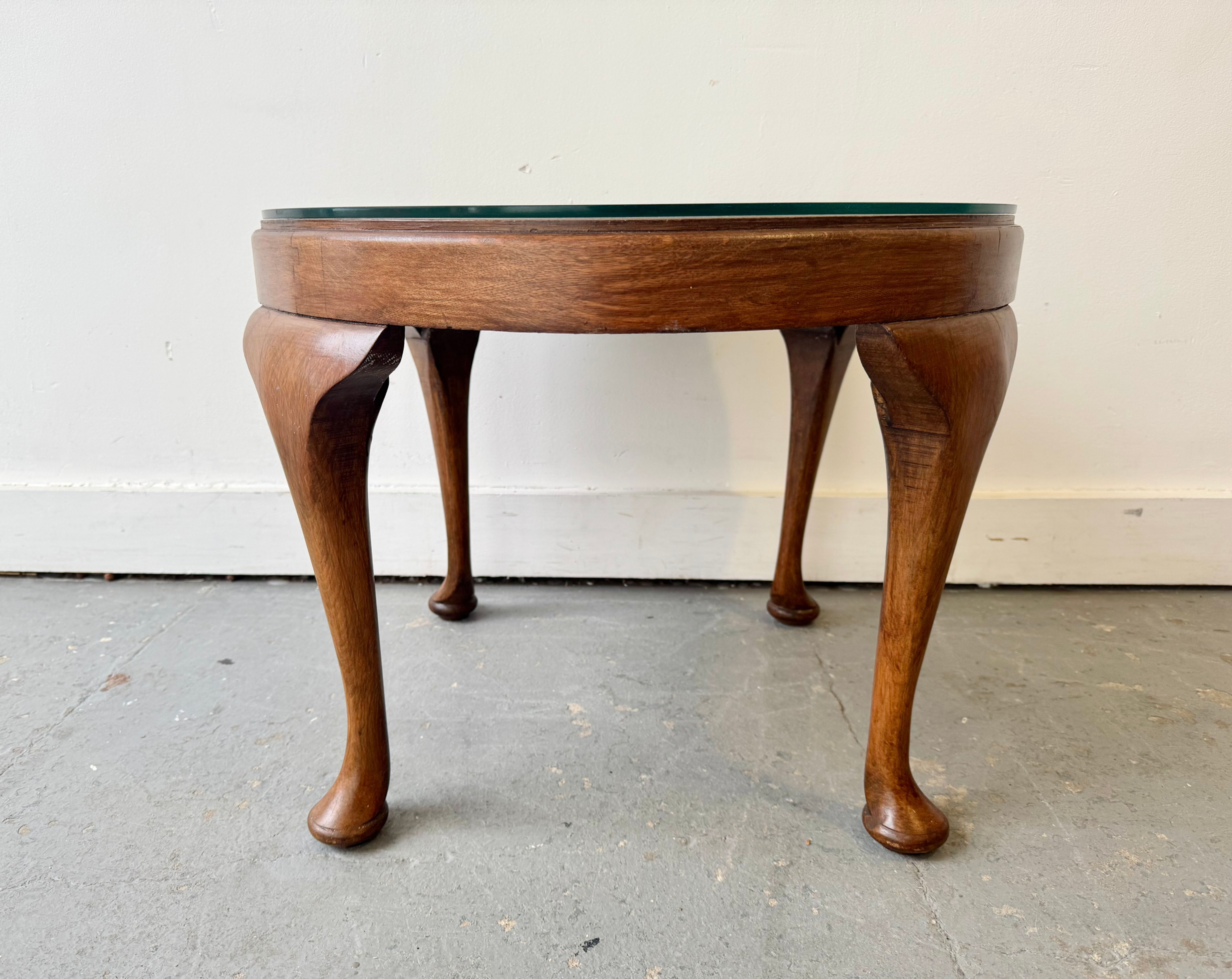 Small Vintage Round Coffee Table